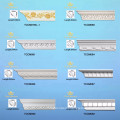 Waterproof Light weight Polyurethane PU Cornice Mouldings